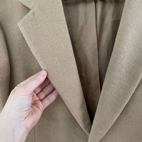 Vintage Bill Blass Camel Hair Blazer Corpcore Quiet Luxury - Picture 4 of 11